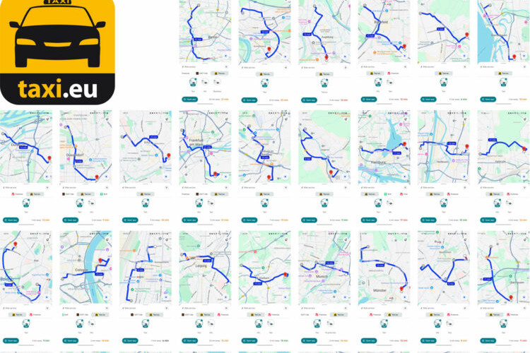 Symbolbild taxi.eu bei Google Maps; Quelle: taxi.eu
