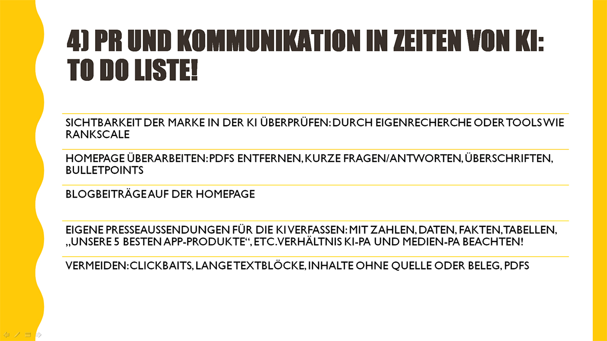 PR und Kommunikation in Zeiten von KI: to do Liste