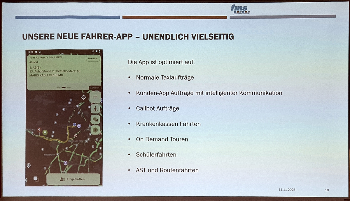 Fahrer App von FMS